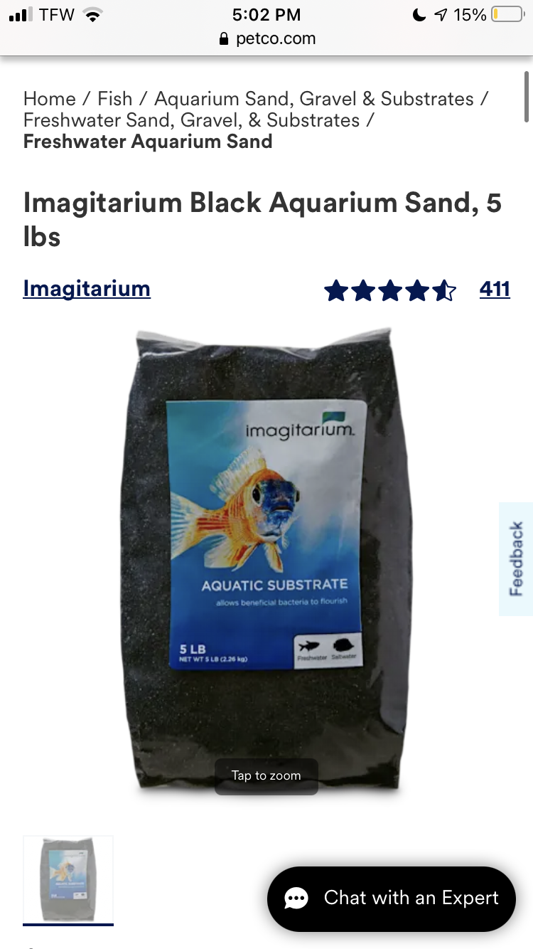 Imagitarium black hot sale aquarium sand