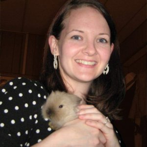 Just a picture of me with my bunny Luna.