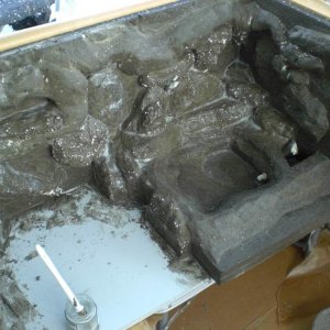 Cement coating.
