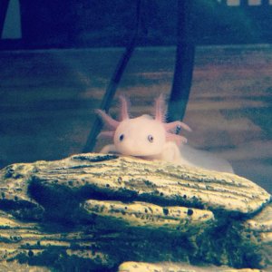 Baby Randall climbing his cave!