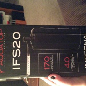 The filter I have. Rotatable spray bar and adjustable water speed :)