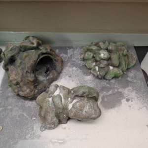 Just coated with envirotex-lite resin and then coated with super fine sand