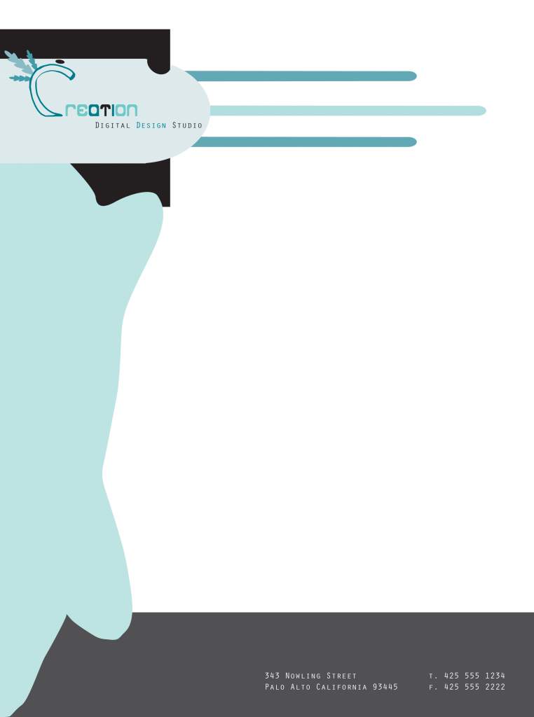 axolotl inspired Letterhead