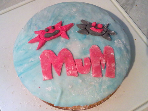 B'day cake made by my 13 year old daughter, May 2010