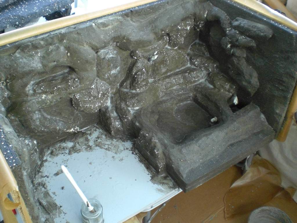 Cement coating.