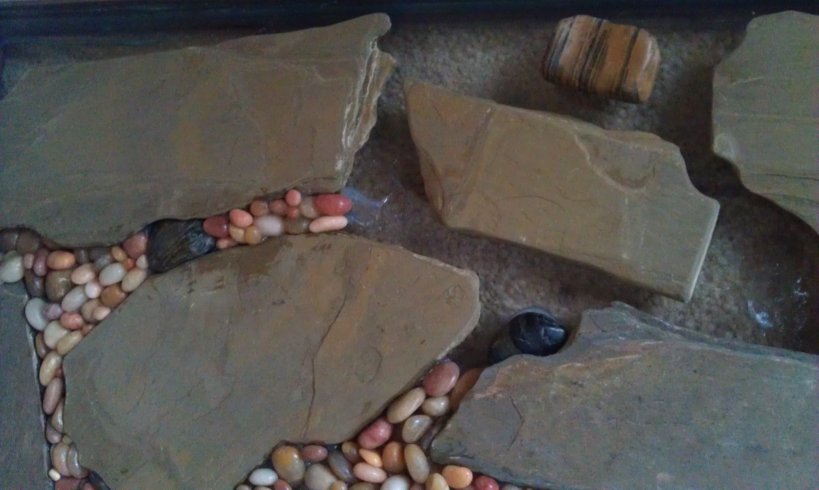 Close up of one of the uncompleted sections.