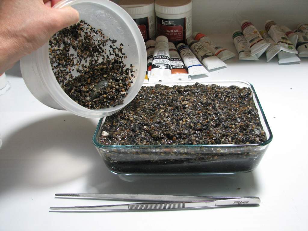 cover with 1-1.5" of gravel