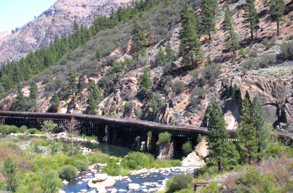 First views of California, a sluice-way