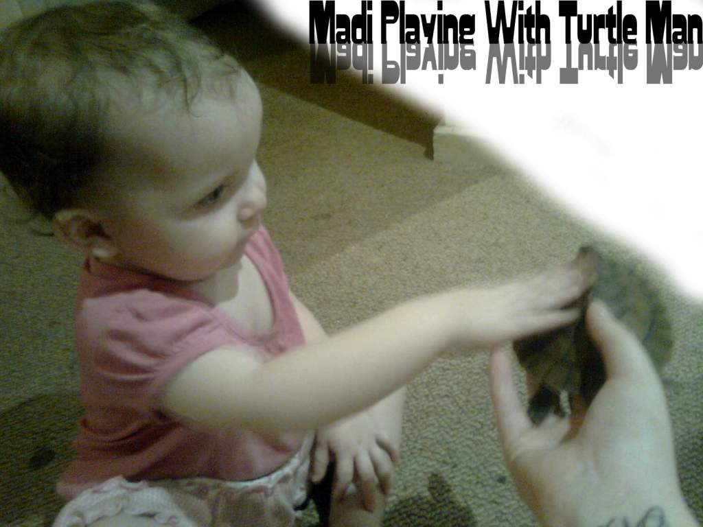 Madi With Turtle Man