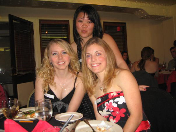 Me (bottom left) and my sorority sisters at formal