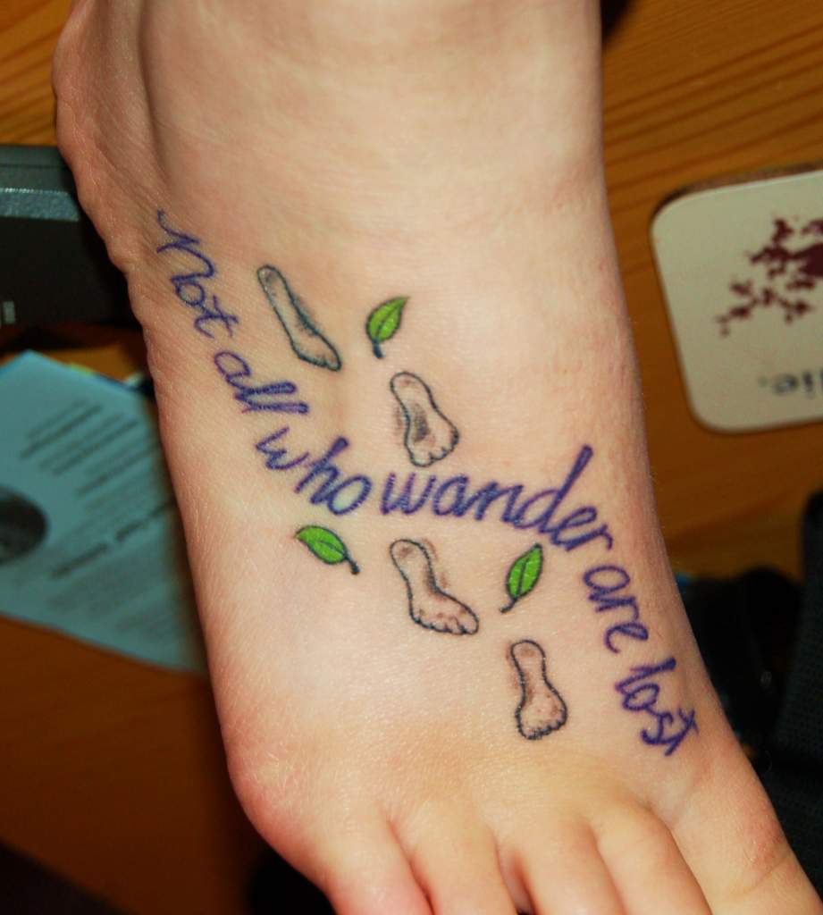 My foot