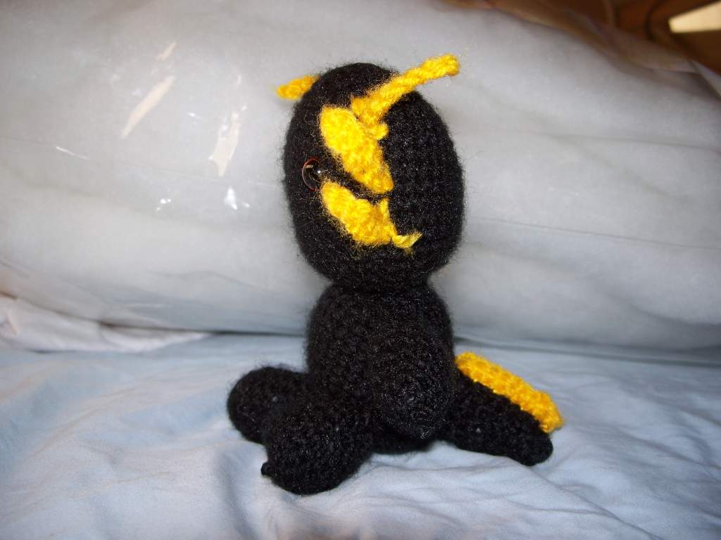 Side view evil black axi
