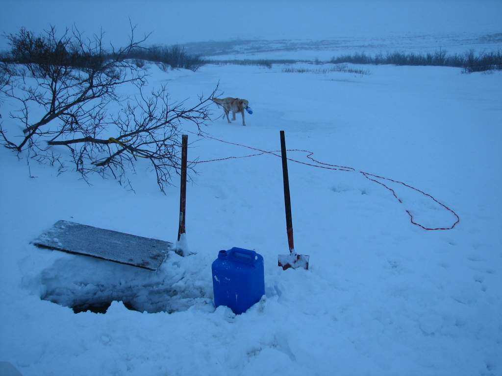 the river in January