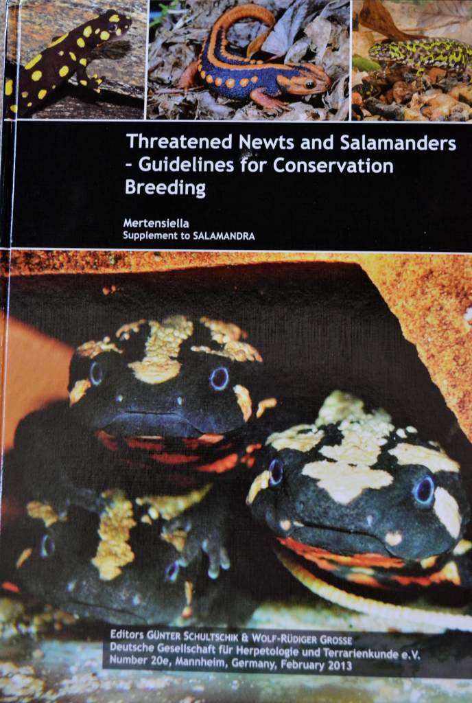 Threatened Newts & Salamanders - Guidelines for Conservation Breeding (Front Cover)