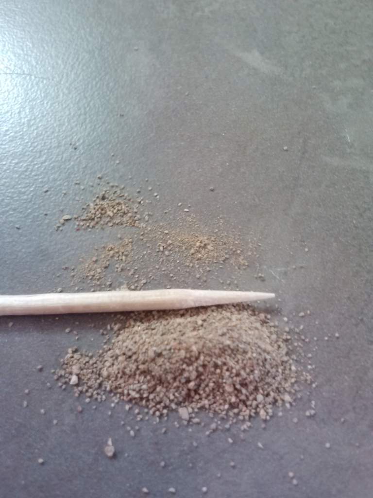 Turface dry sweep